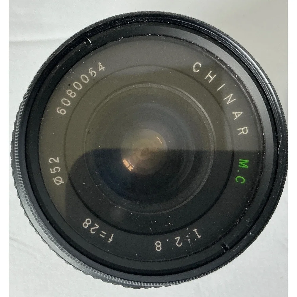 Chinar Vintage 28mm f2.8 MC Wide Angle Lens Pentax PK Mount with‎ Tiffen Filter